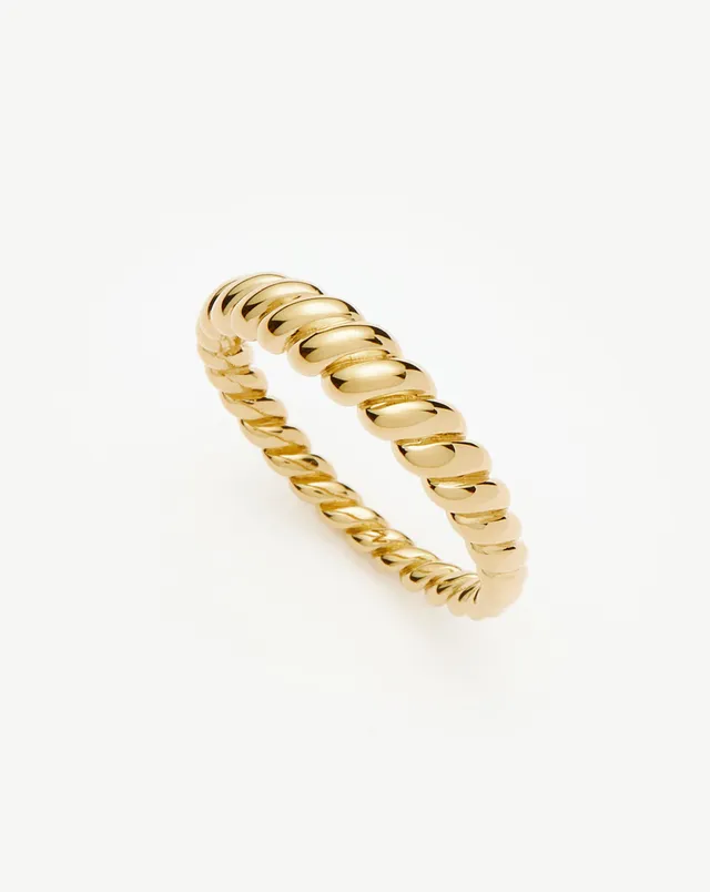 Missoma Twisted Classic sormus 9ct keltakulta