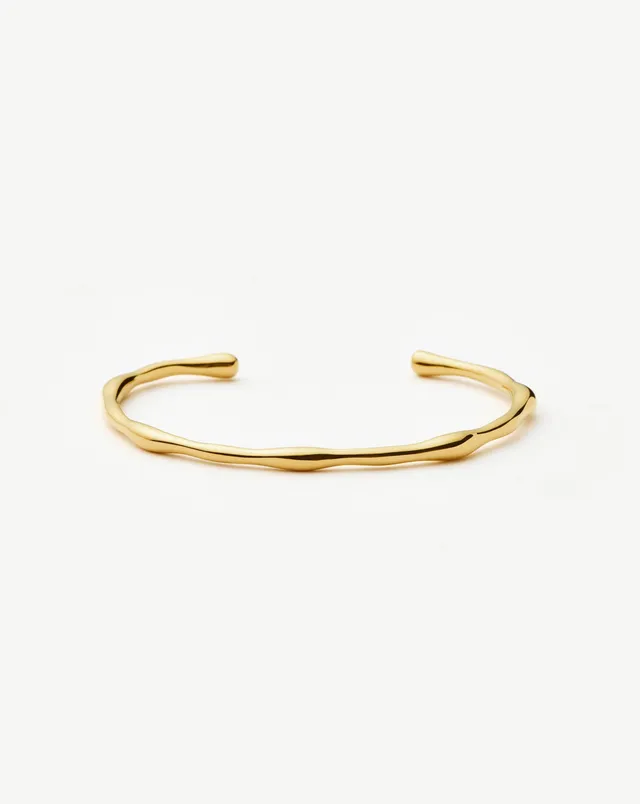 Missoma Molten Cuff rannekoru 18ct kullattu S 15,5 cm