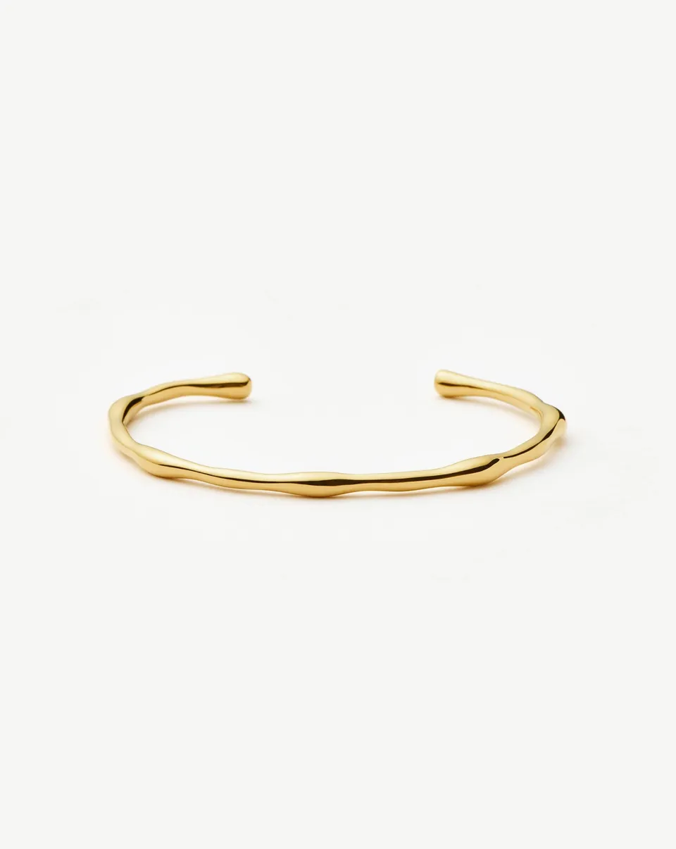 Missoma Molten Cuff rannekoru 18ct kullattu S 15,5 cm