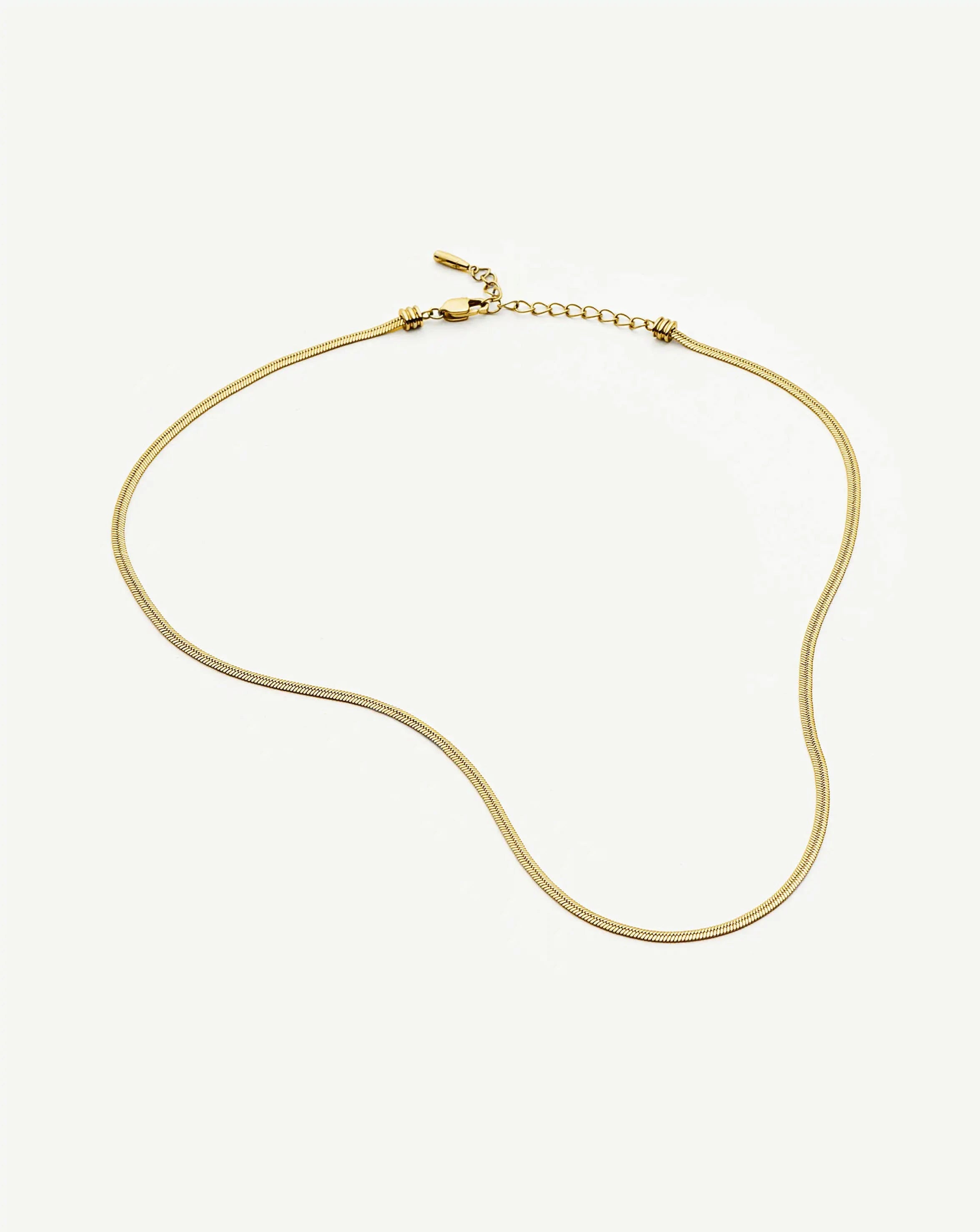 Missoma Thin Snake Chain kaulakoru kulta 41-45 cm