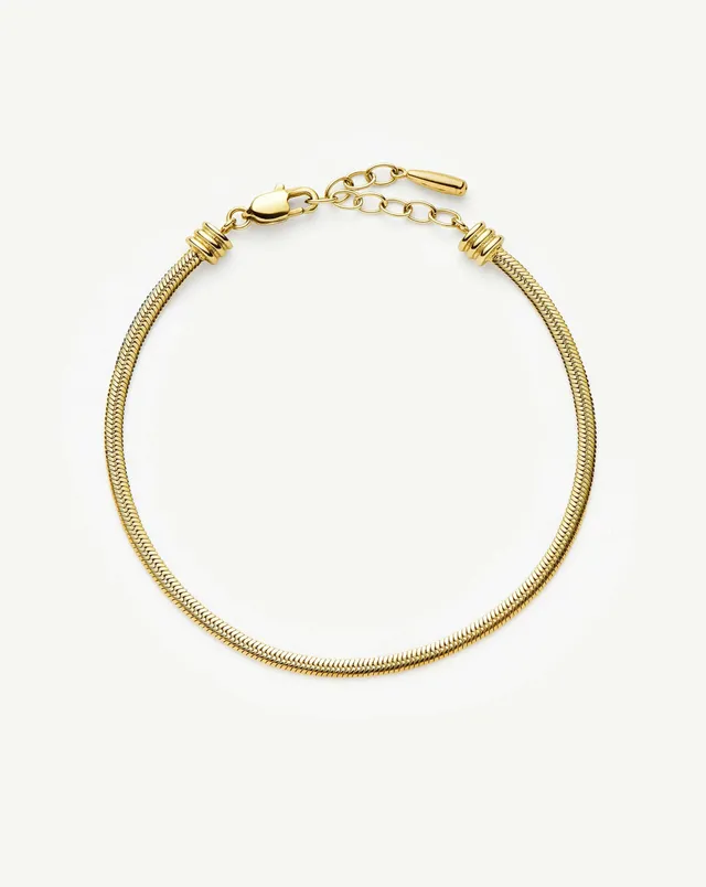 Missoma Thin Snake Chain rannekoru kulta vedenkestävä