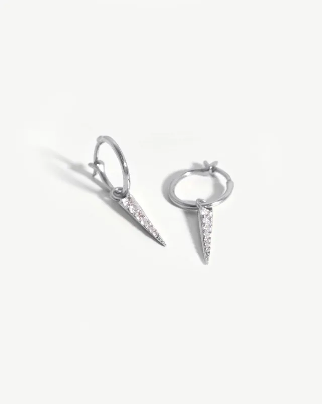 MISSOMA Small Pave Spike Charm korvakorut hopea