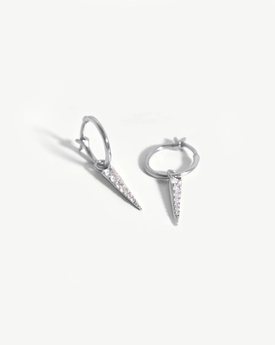 MISSOMA Small Pave Spike Charm korvakorut hopea