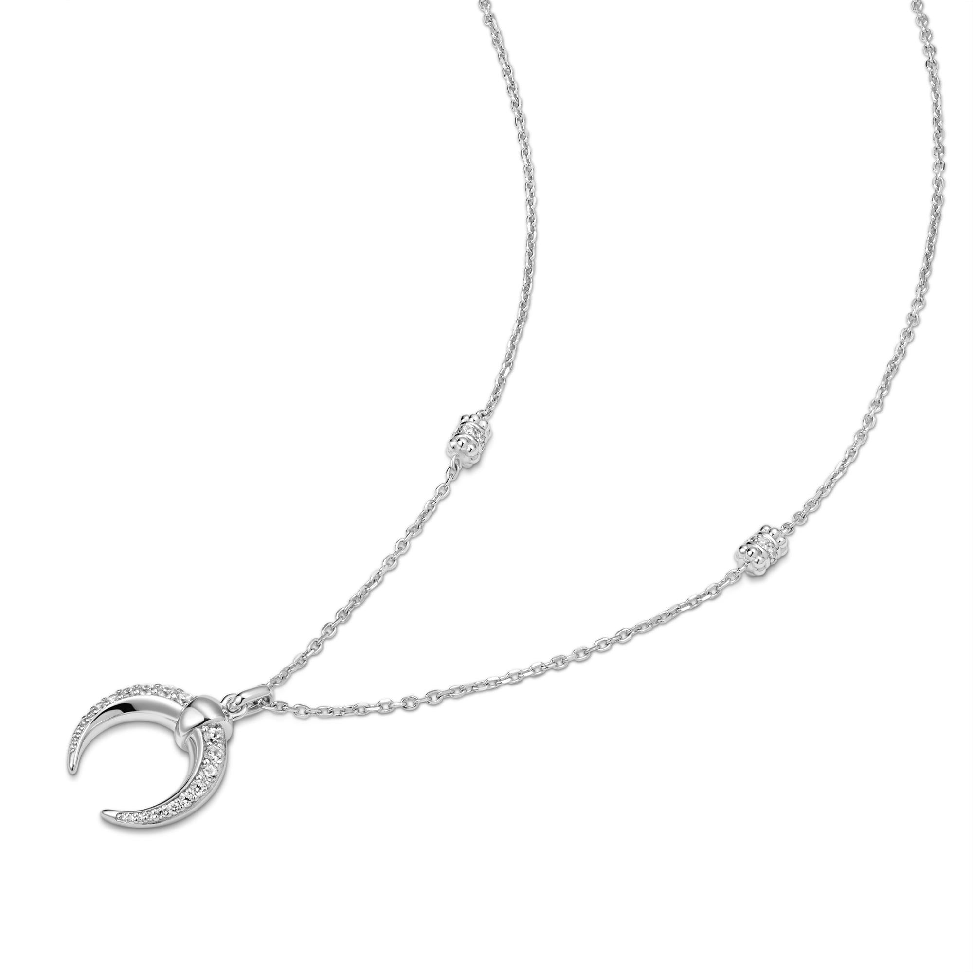 Ania Haie Tide Echo Reversible Horn kaulakoru hopea