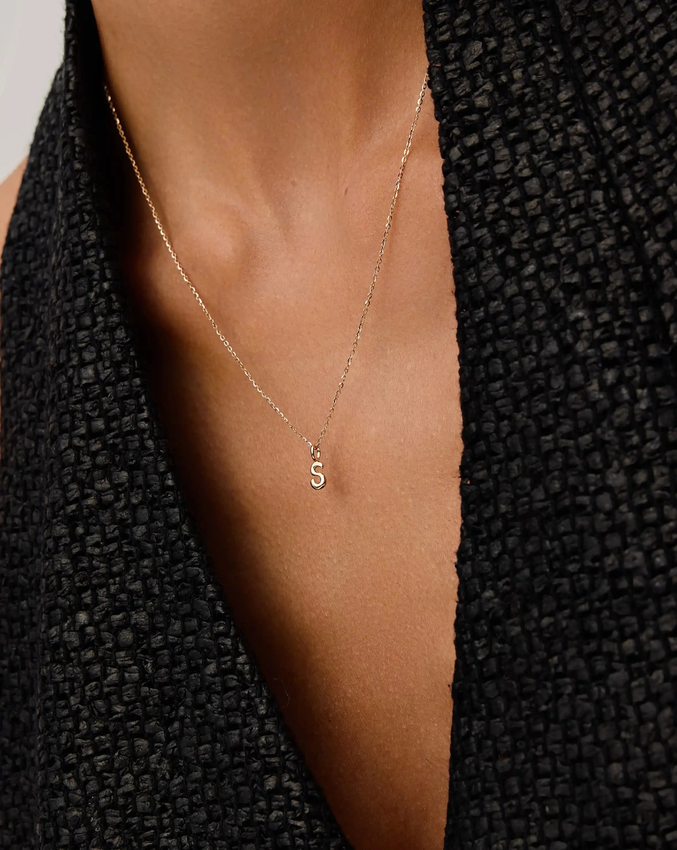 Missoma Initial Mini Pendant kaulakoru S 14k kulta