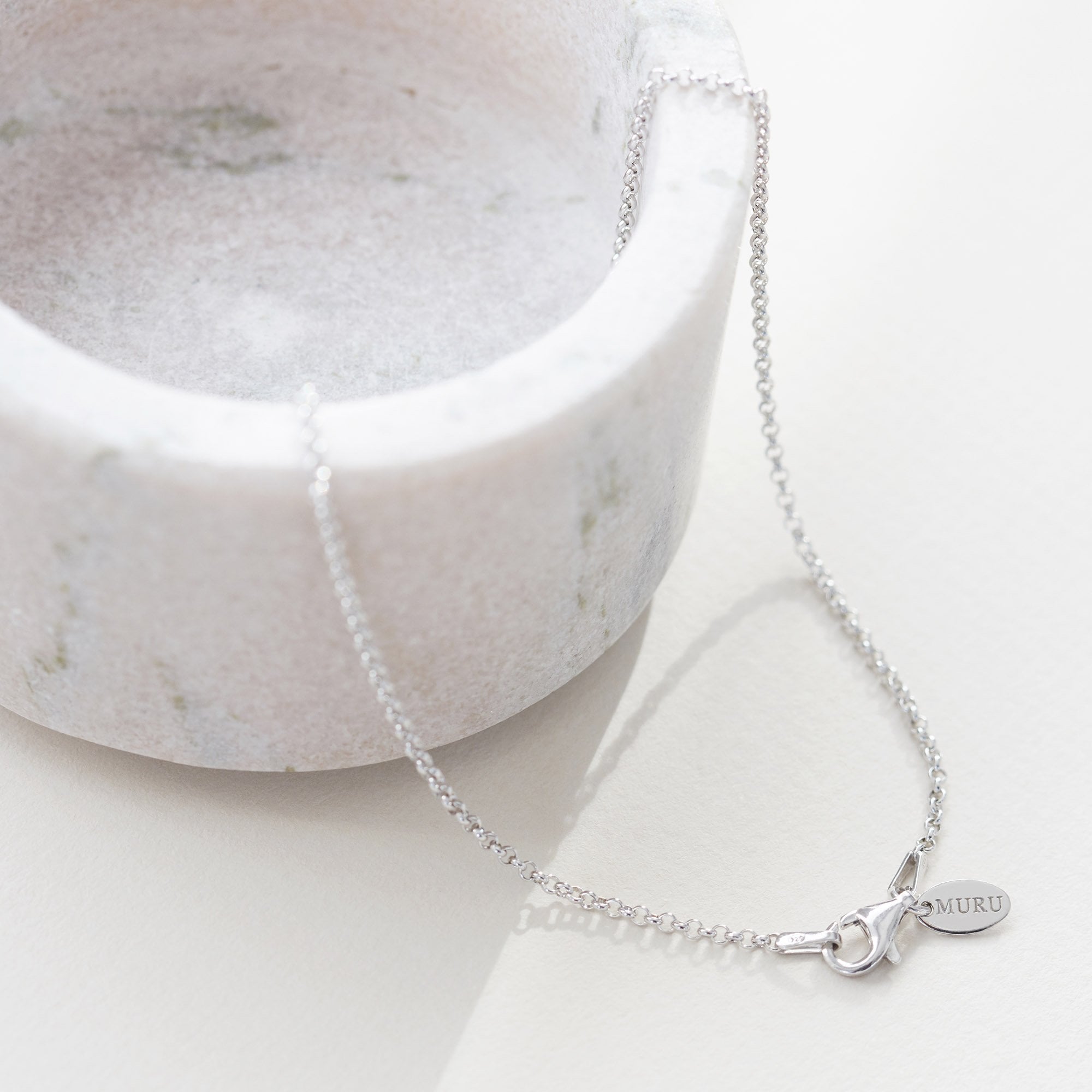 Muru Belcher kaulaketju hopea 45 cm sterling