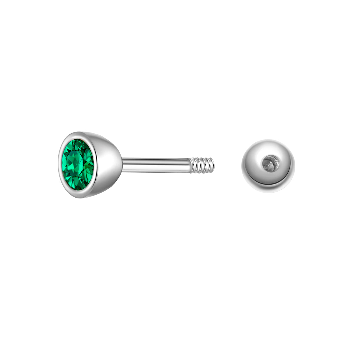 Glanzstücke München Birthstone piercing toukokuu vihreä