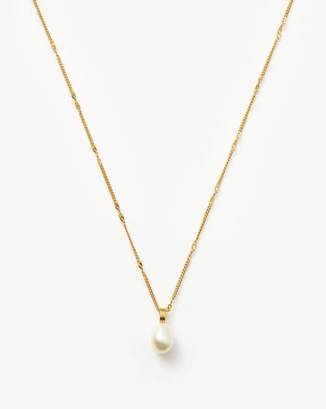 Missoma Baroque Pearl kaulakoru kullattu helmi