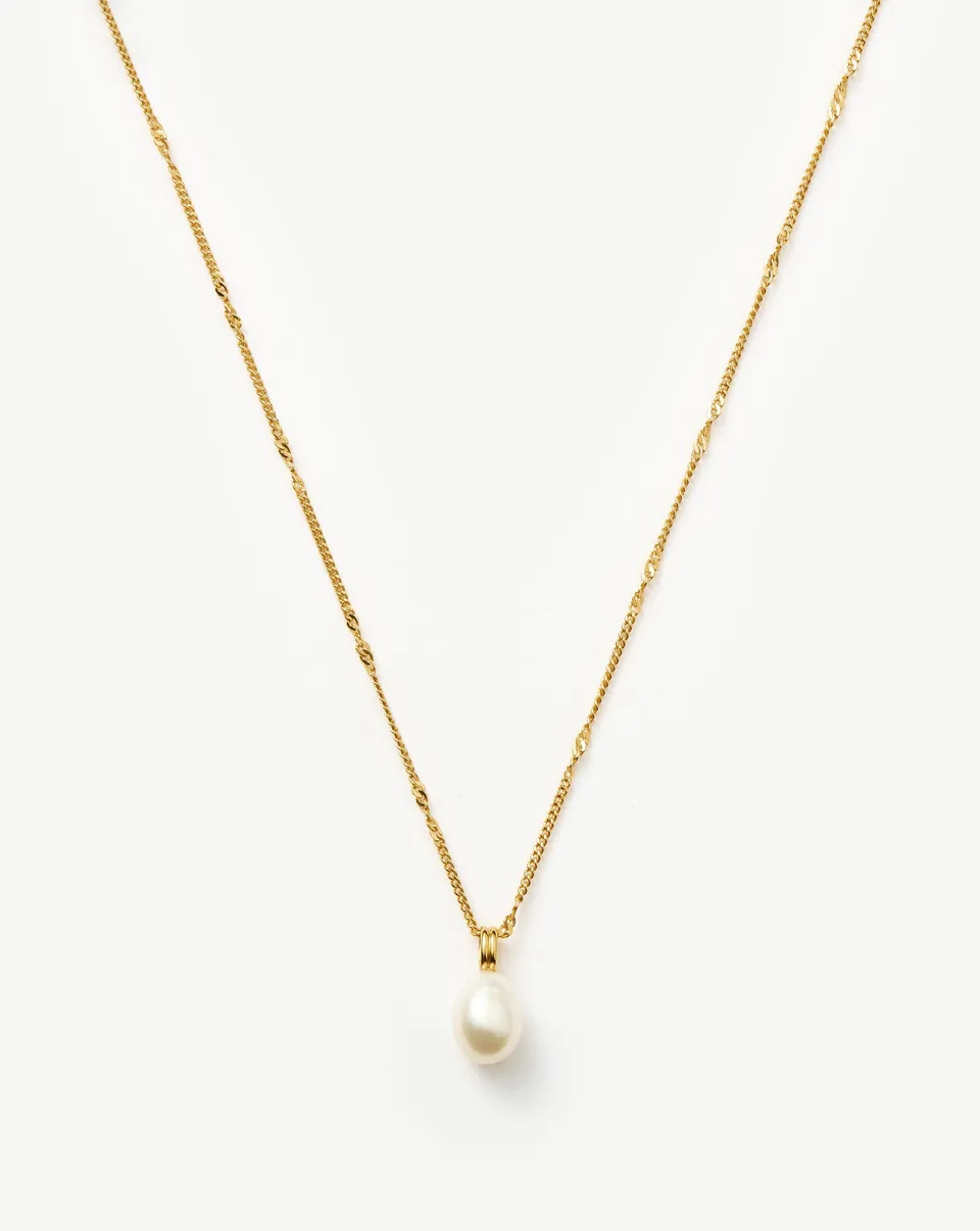 Missoma Baroque Pearl kaulakoru kullattu helmi