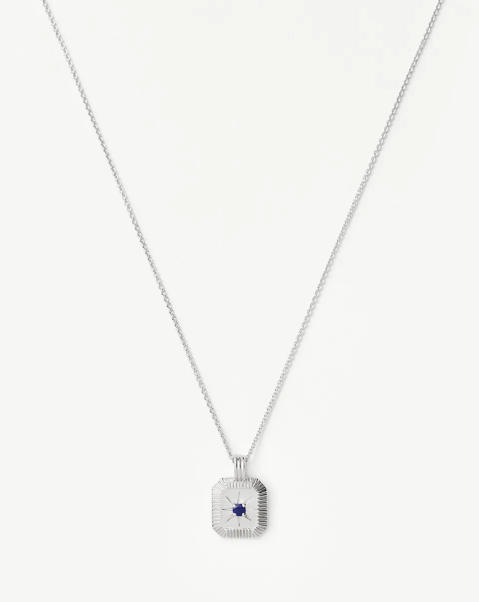 MISSOMA September syntymäkivikaulakoru hopea lapis