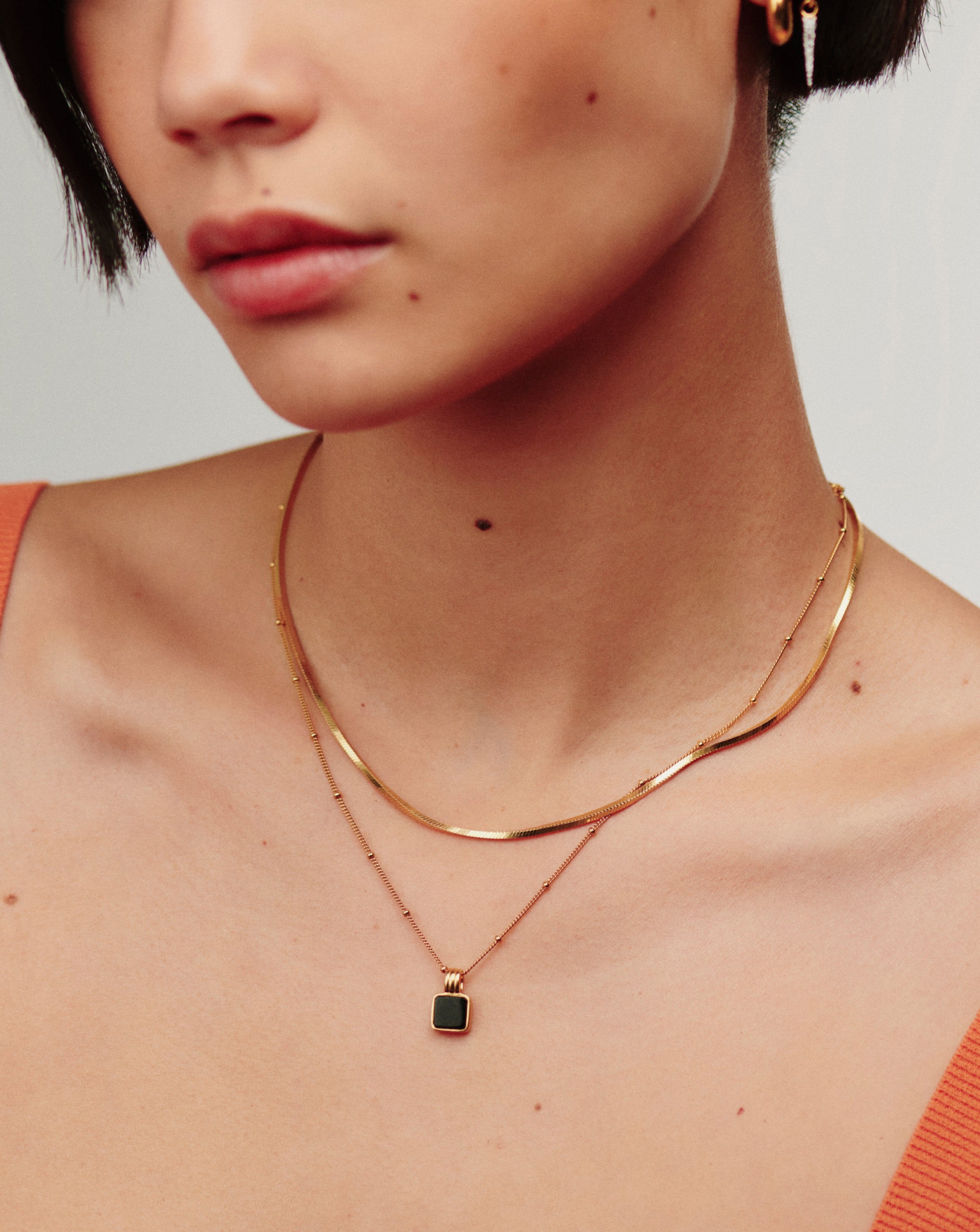 MISSOMA Lucy Williams Short Square Snake Chain kaulakoru kulta