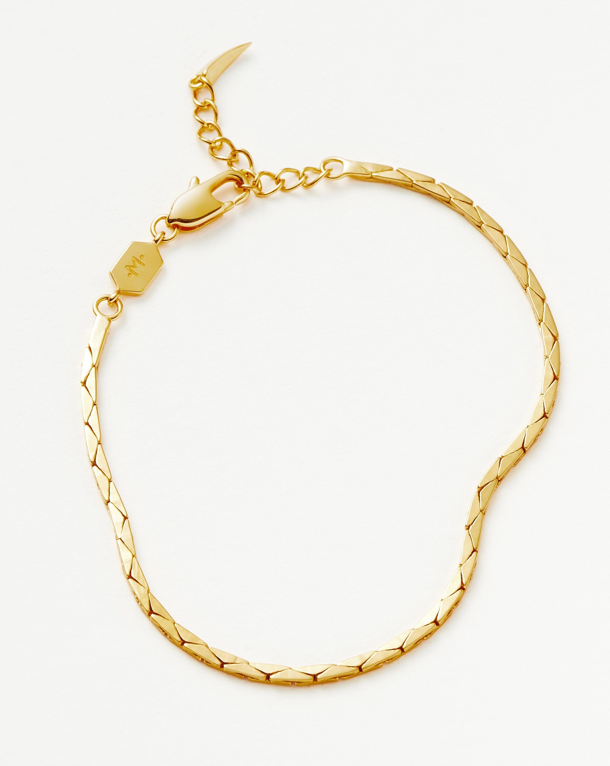 Missoma Lucy Williams Cobra rannekoru 18ct kullattu 185mm