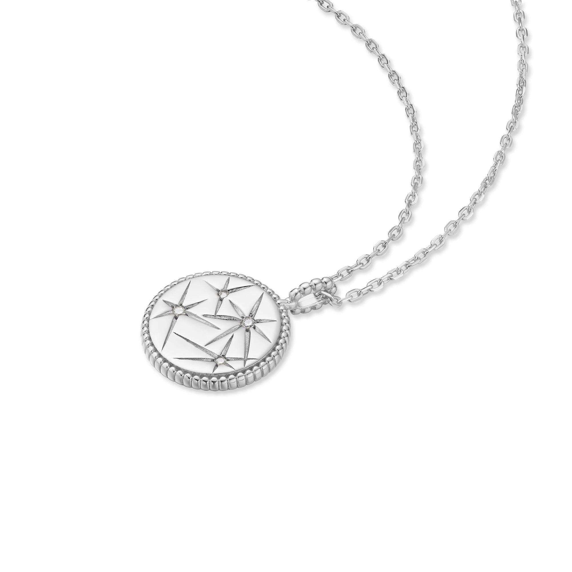 Ania Haie Miss Dainty Starry Charm laatta kaulakoru hopea