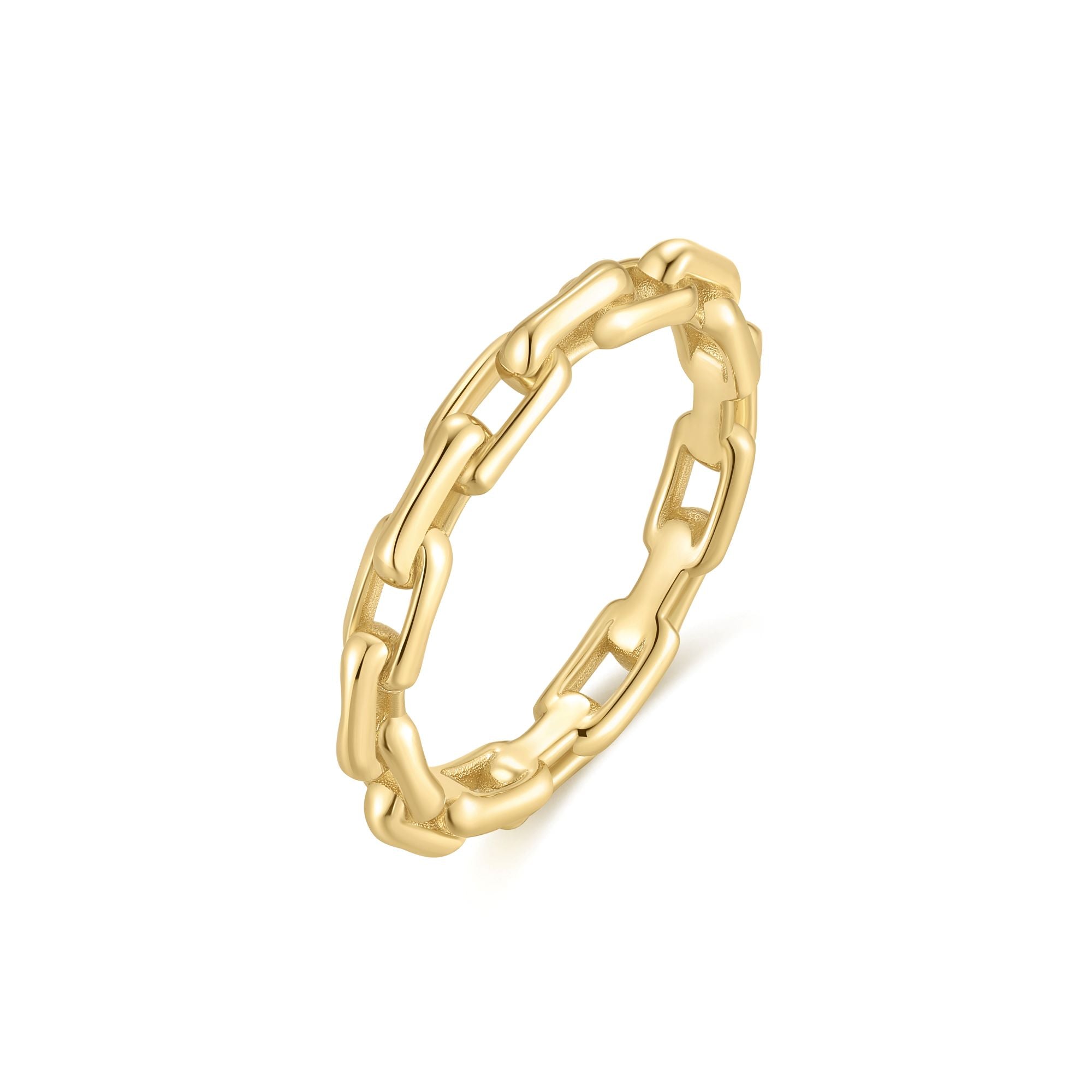 Ania Haie Trailblazer Gold Paper Clip Link sormus 52 kullattu