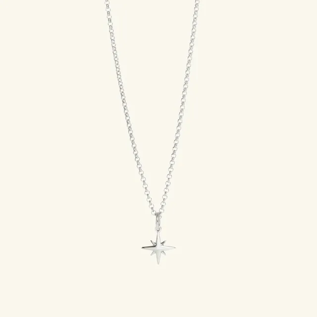Muru Tiny Star tähtikaulakoru hopea 16-18"