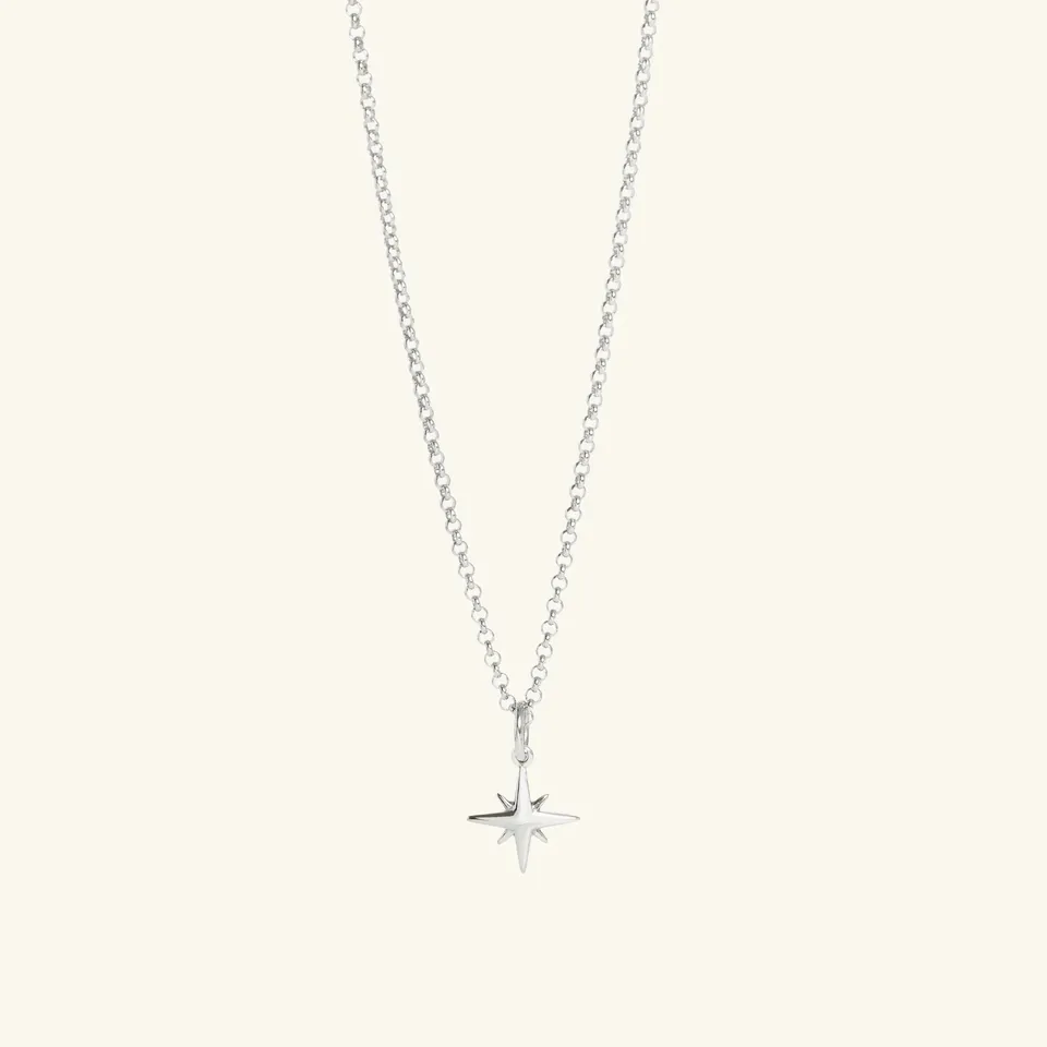 Muru Tiny Star tähtikaulakoru hopea 16-18"