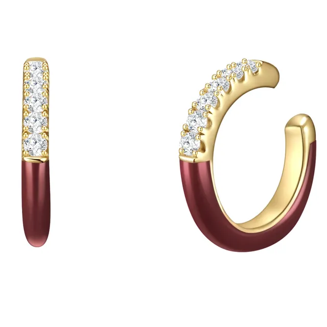 Glanzstücke München ear cuff korvakoru emali kullattu