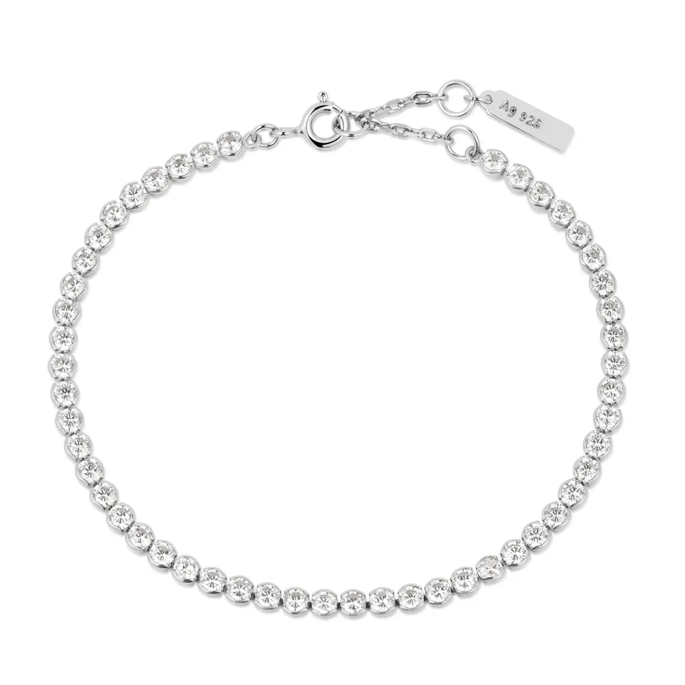 Ania Haie Chic Creator Row Bezel Set rannekoru hopea zirkonia