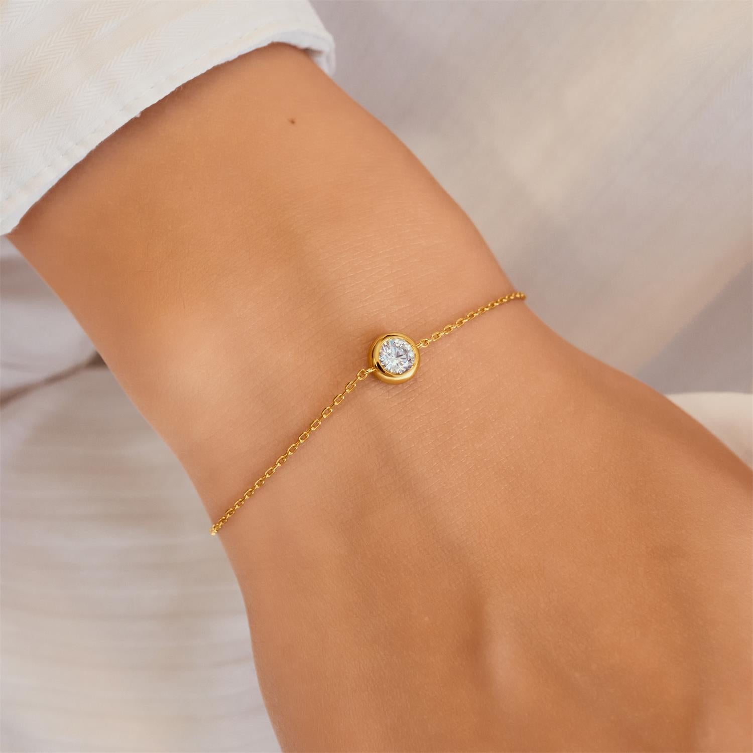 Ania Haie Just You Solitaire rannekoru kulta 4 mm