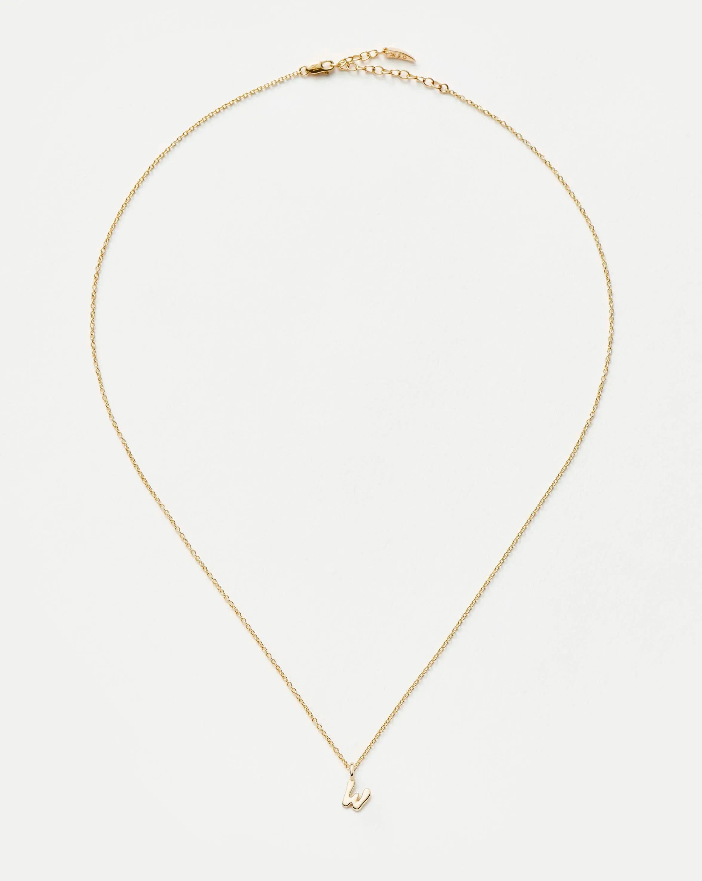 Missoma Initial Mini Pendant W kaulakoru kulta 14ct