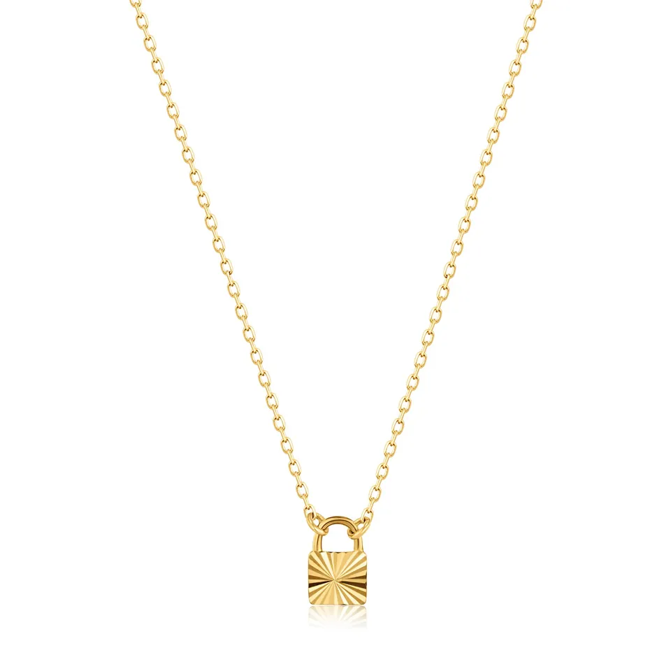 Ania Haie Padlock kaulakoru 14k kulta riipus