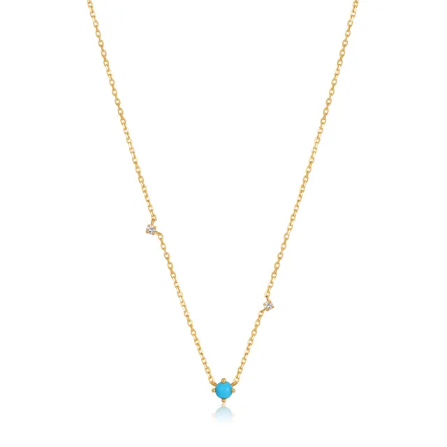Ania Haie Turquoise Sapphire kaulakoru 14k kulta