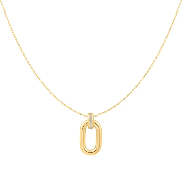 Ania Haie Oval Hoop kaulakoru kulta 450 mm