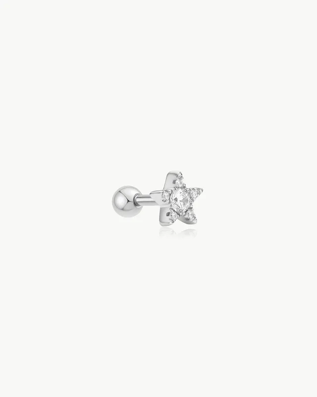 Ania Haie Ear Edit Star Barbell korvakoru hopea