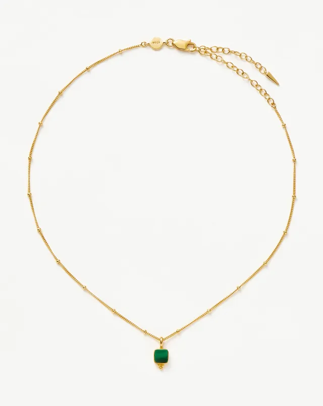 Missoma Lucy Williams choker kulta malakiitti