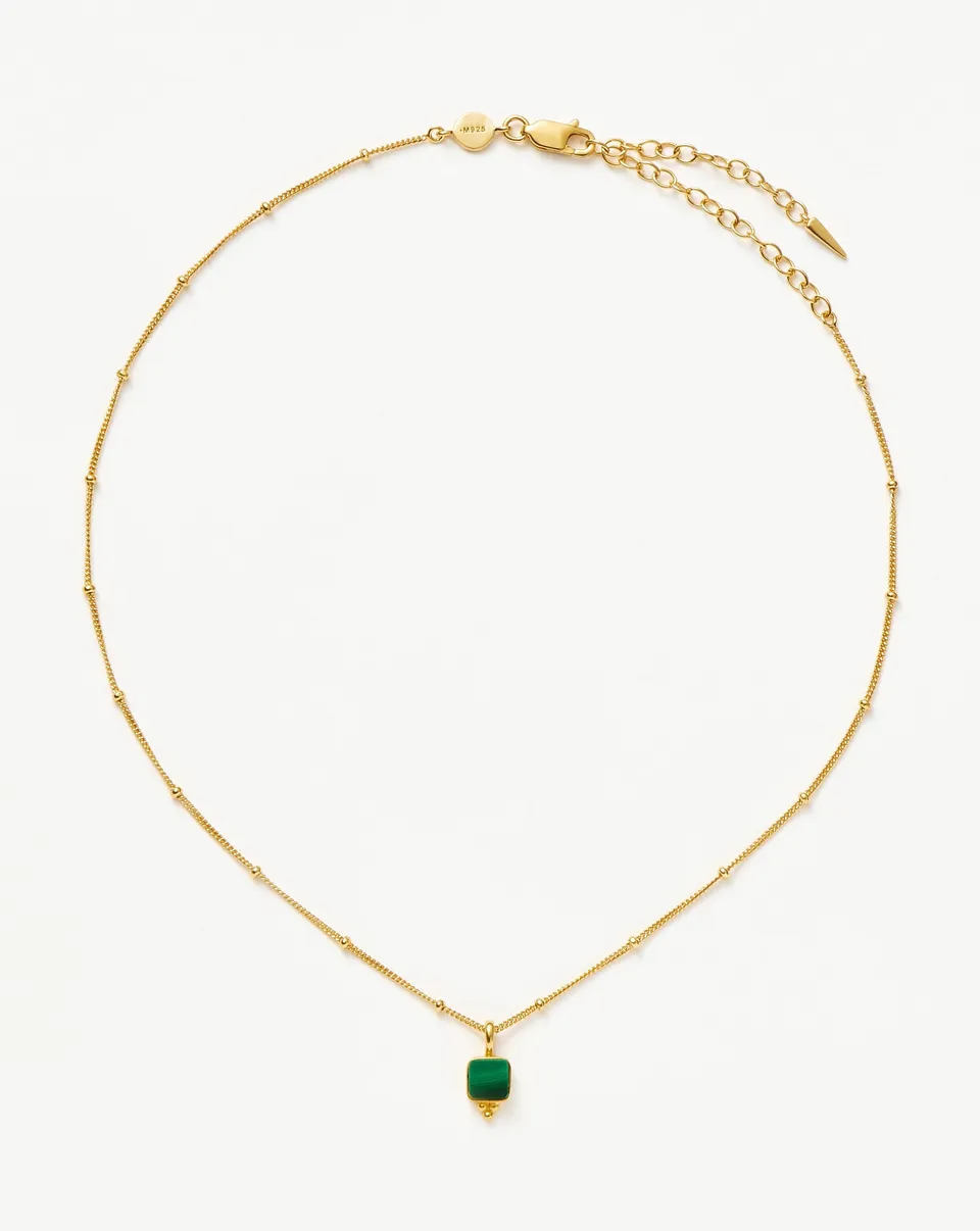 Missoma Lucy Williams choker kulta malakiitti