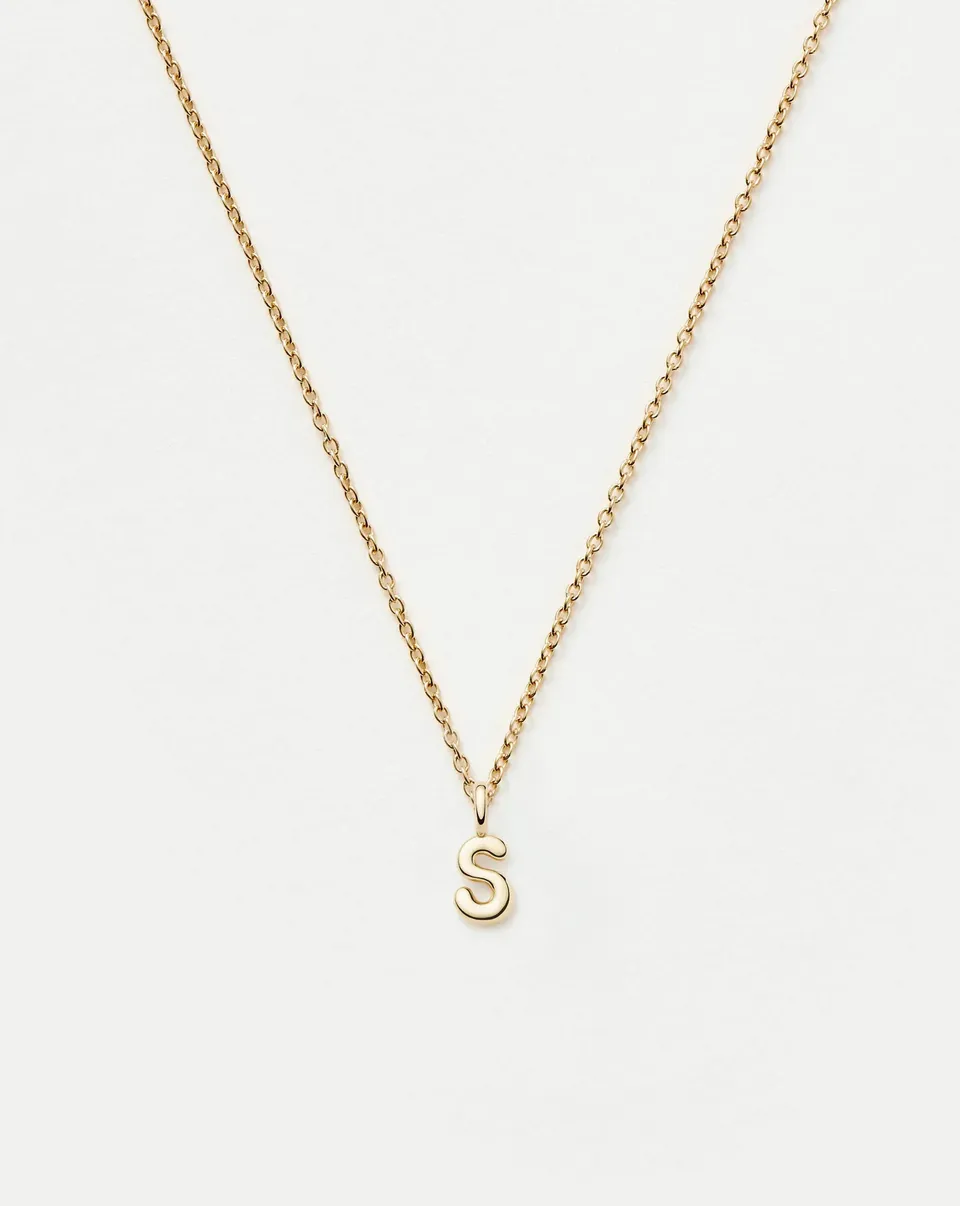 Missoma Initial Mini Pendant kaulakoru S 14k kulta