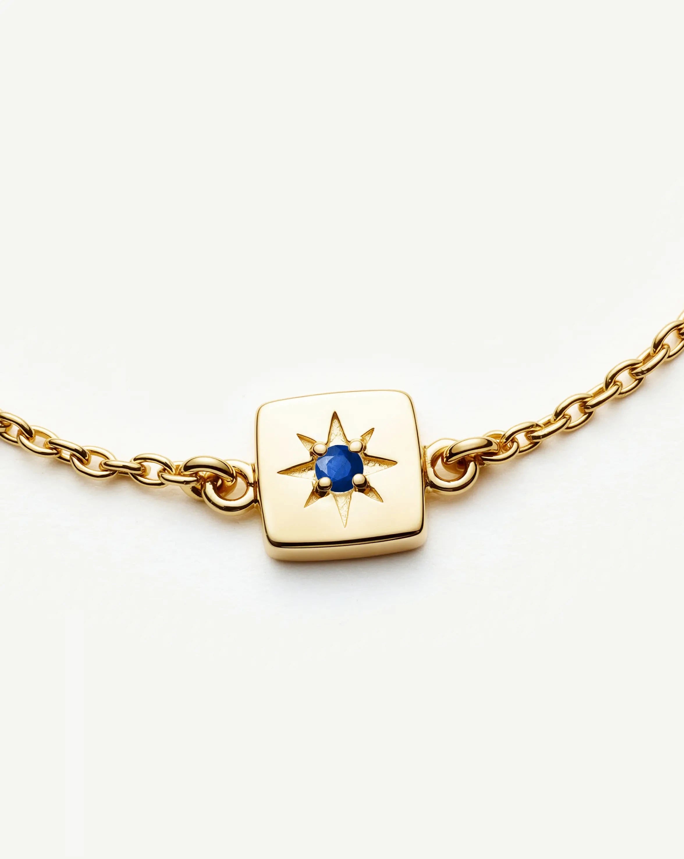 MISSOMA September Birthstone Slider rannekoru kullattu lapis