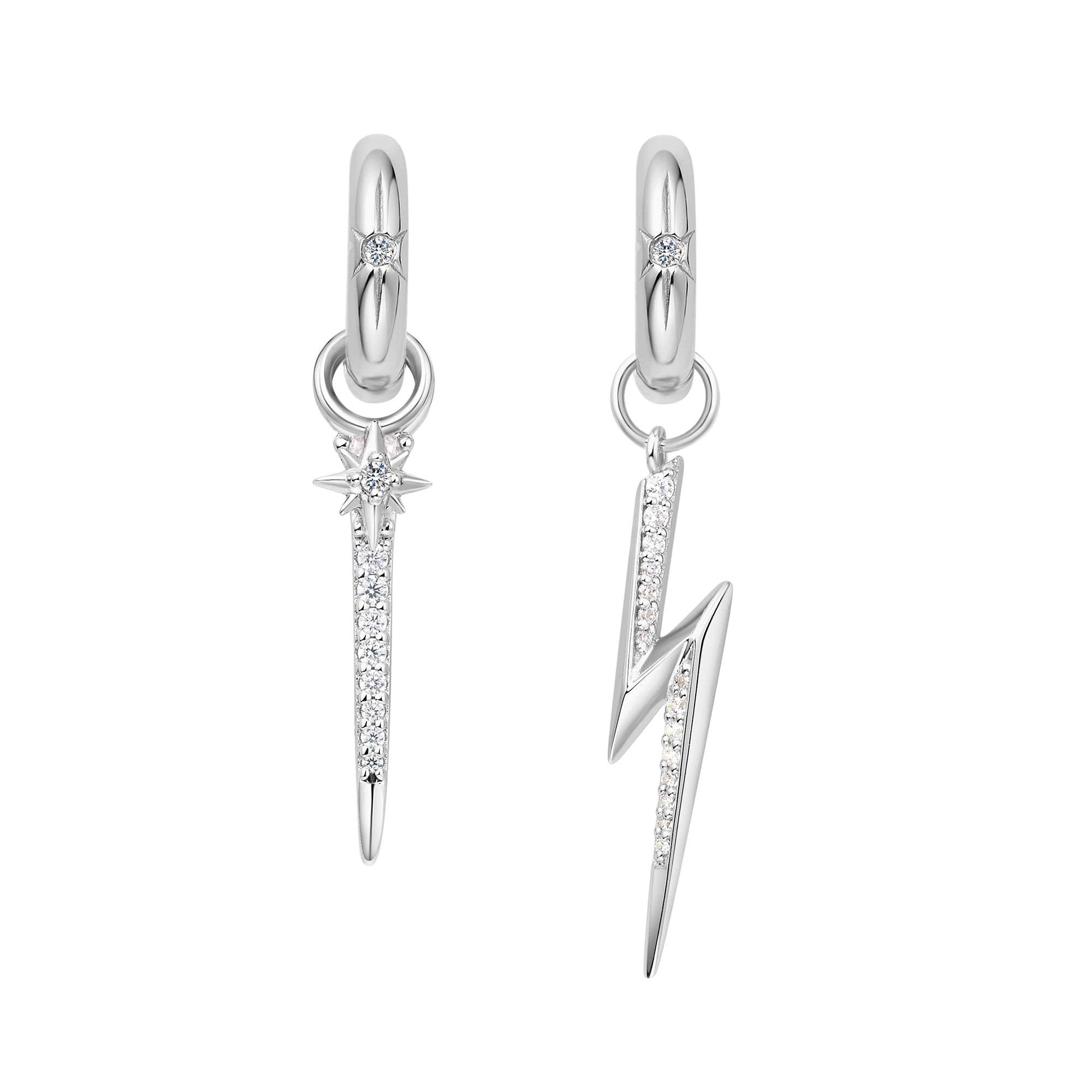 Ania Haie Pop Charms Silver Star korvakorucharm hopea