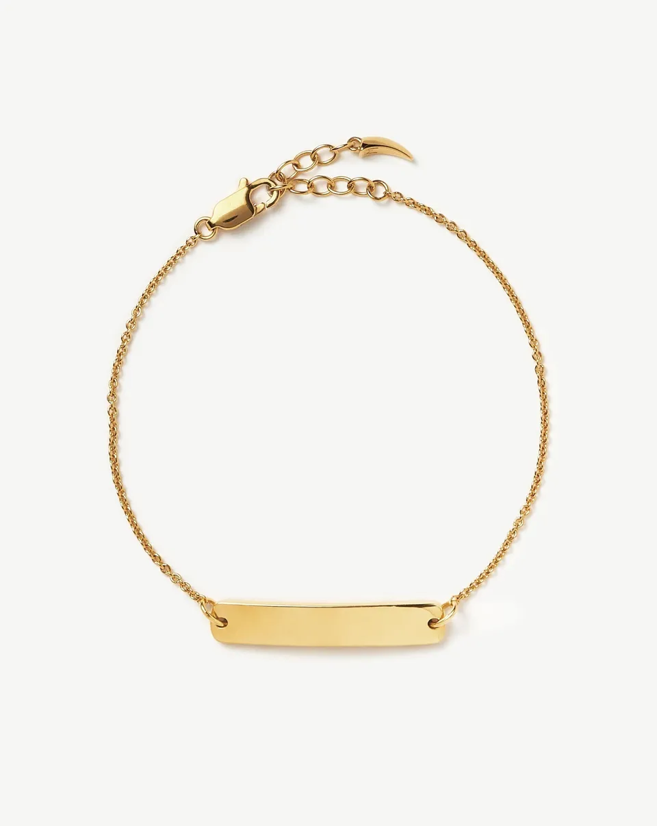 MISSOMA Engravable Bar rannekoru kultavermeil S/M 18,5 cm