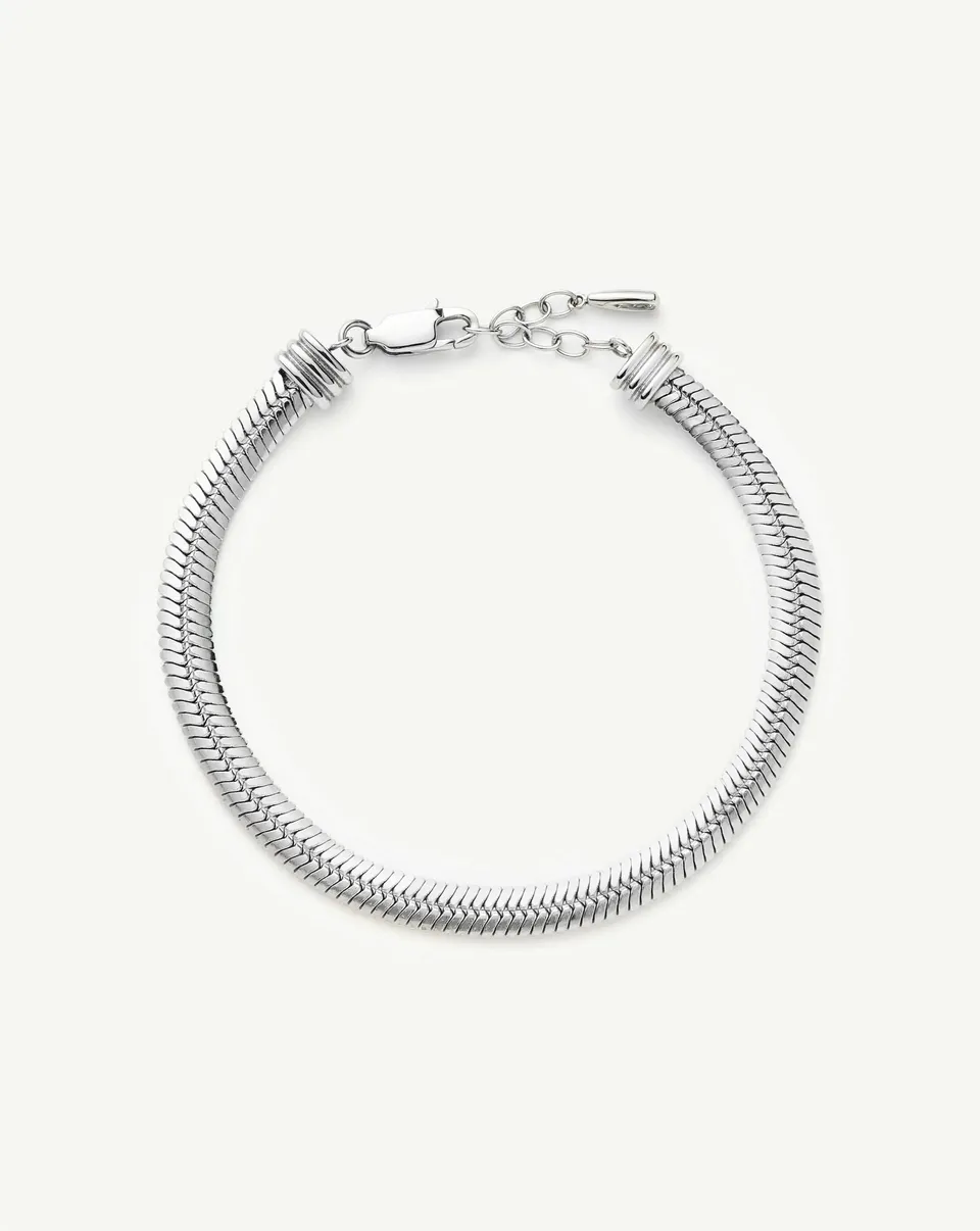 Missoma Classic Snake rannekoru hopea S/M 18,5 cm
