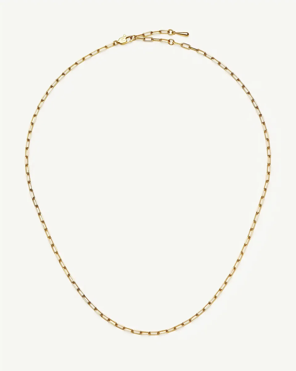 MISSOMA Mini Paperclip Chain ketjukaulakoru kulta 45cm