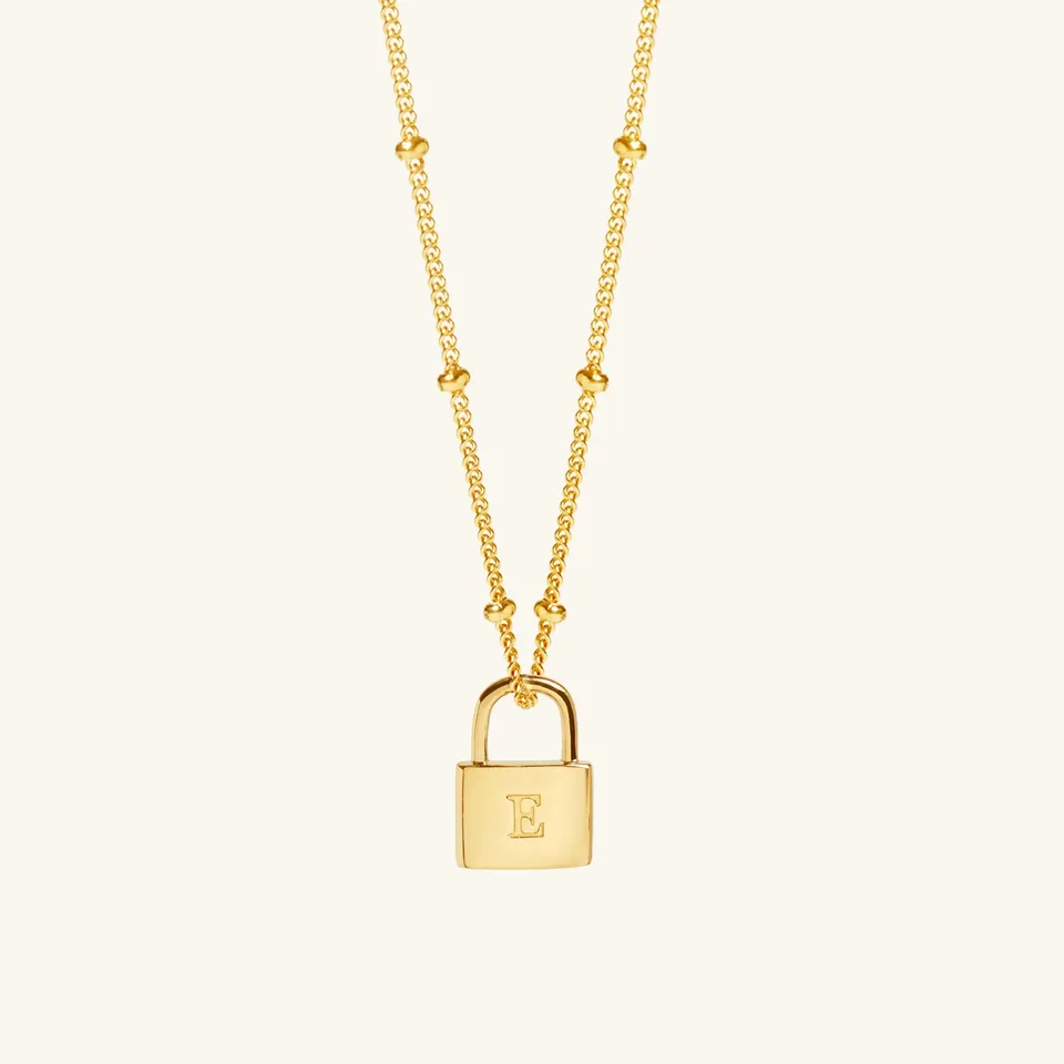 Muru Padlock kaulakoru kulta palloketju 46cm