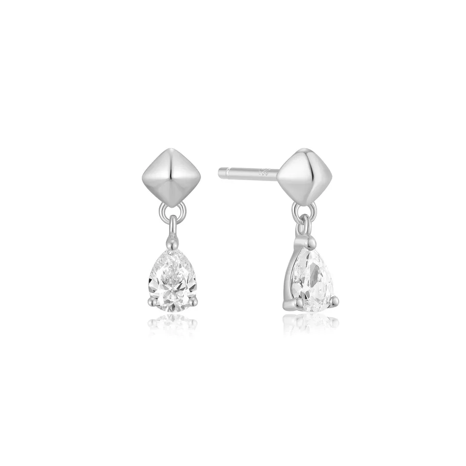 Ania Haie Trailblazer Pyramid Dangle nappikorvakorut hopea