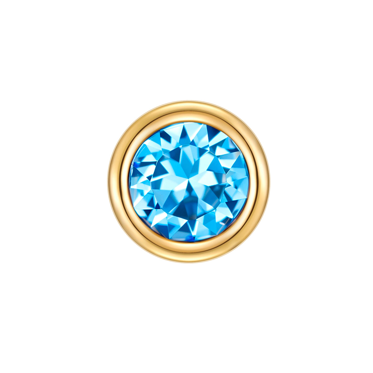 Glanzstücke München Birthstone piercingkoru kulta sininen
