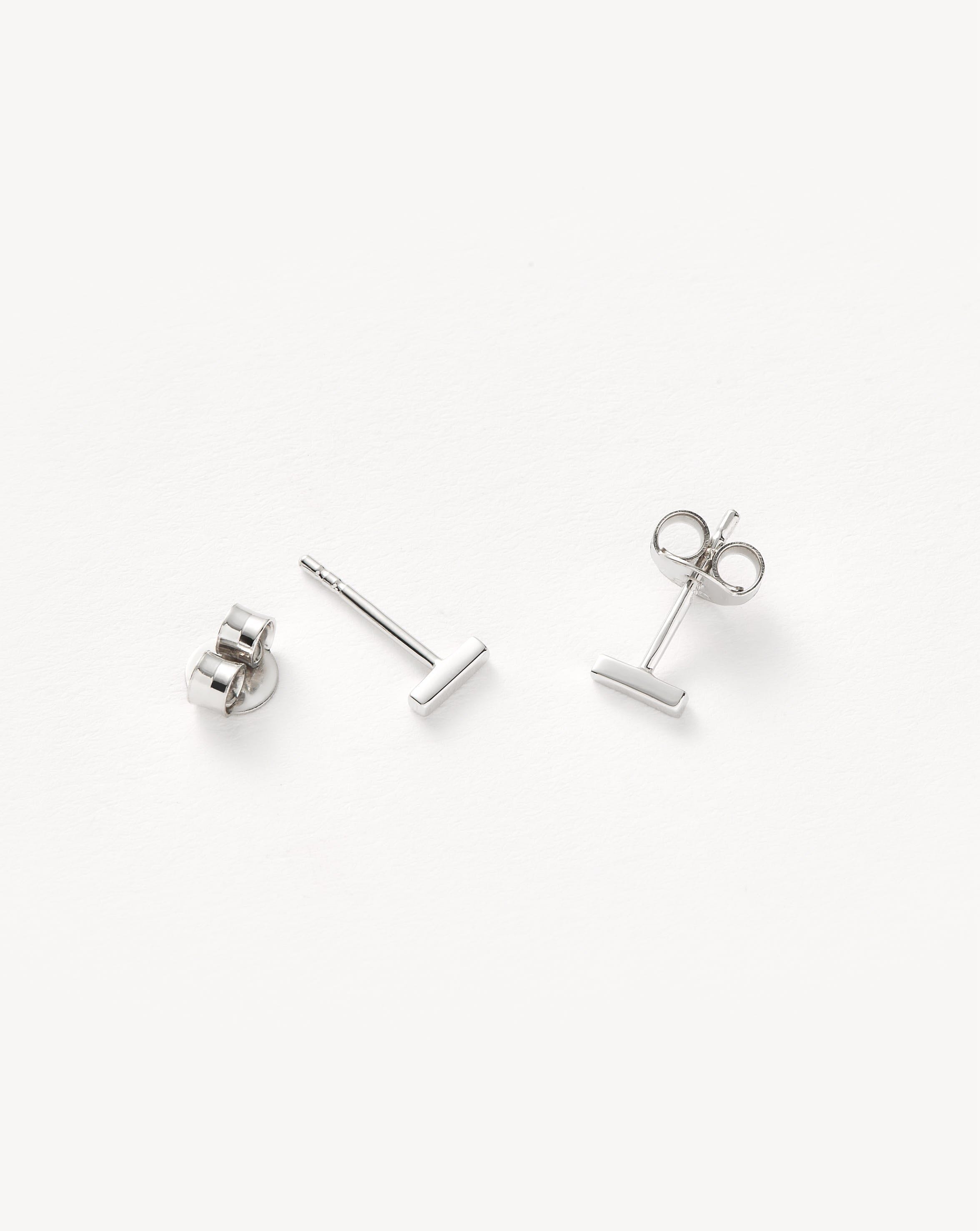 Missoma Bar nappikorvakorut sterling hopea 5,5mm
