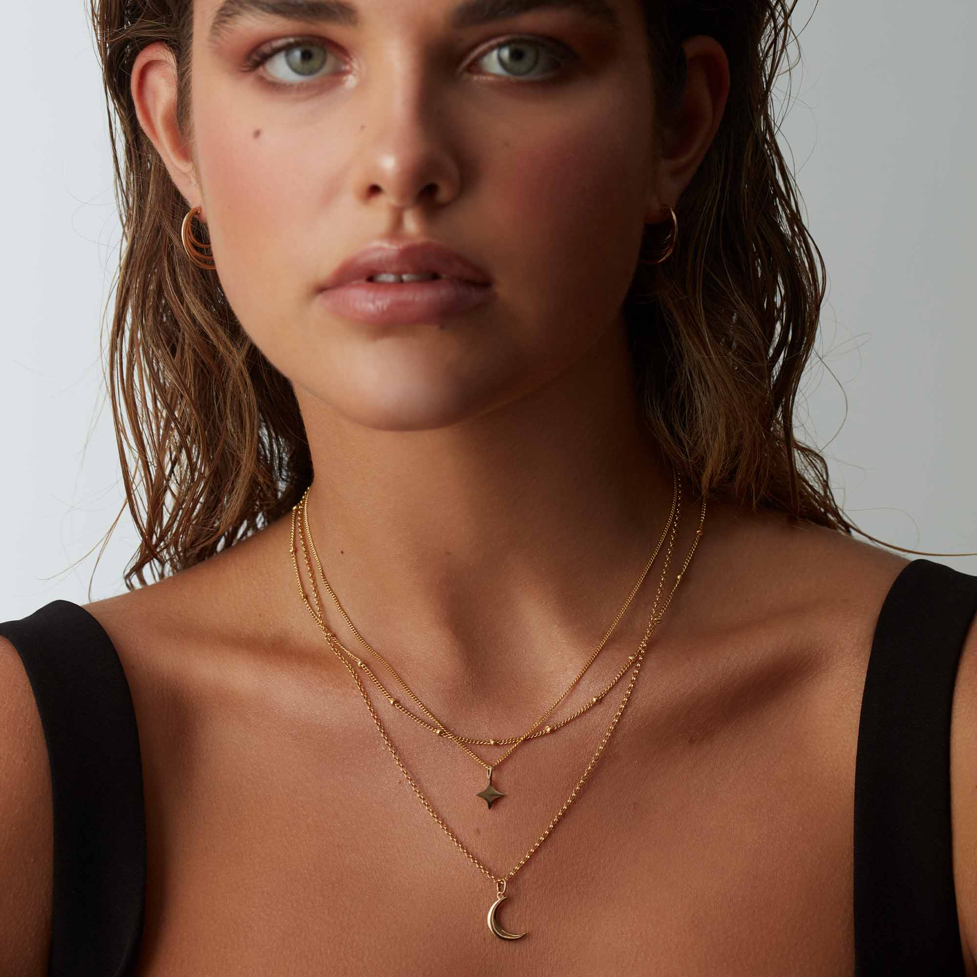 Muru Jewellery Mini Moon kaulakoru kulta kuu