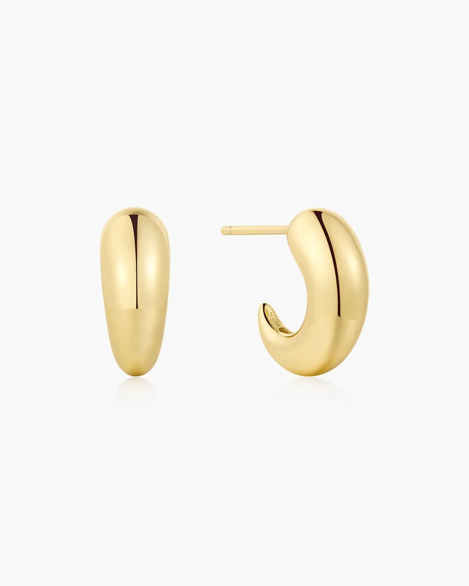 Ania Haie Fluid Light Dome Stud Hoop rengaskorvakorut kulta