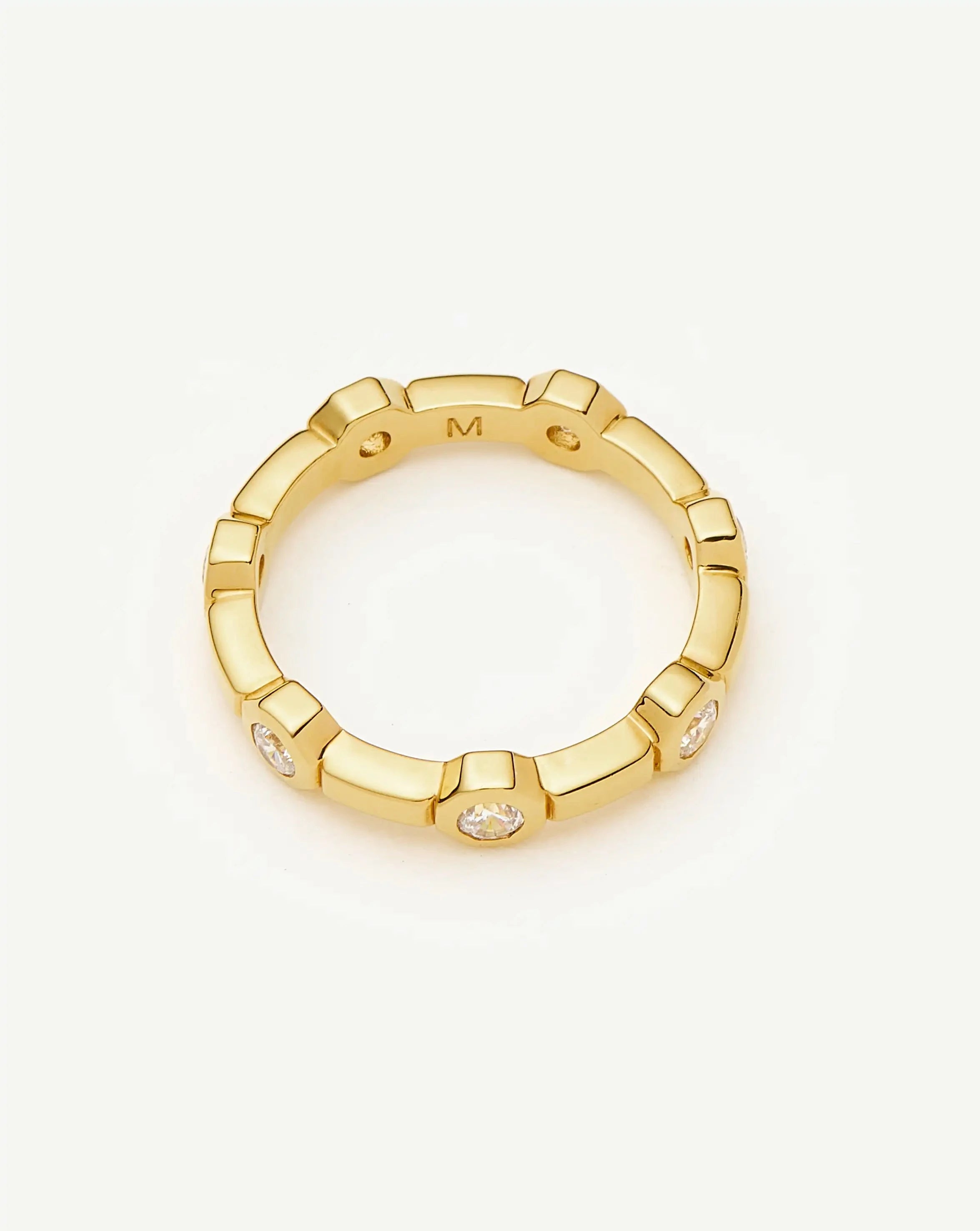 Missoma Lucy Williams Stackable Tennis sormus kullattu