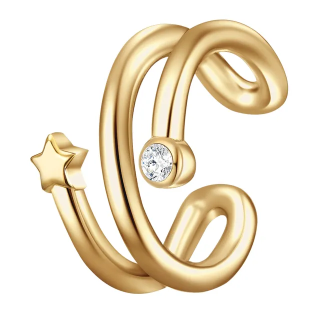 Glanzstücke München tähti ear cuff kulta
