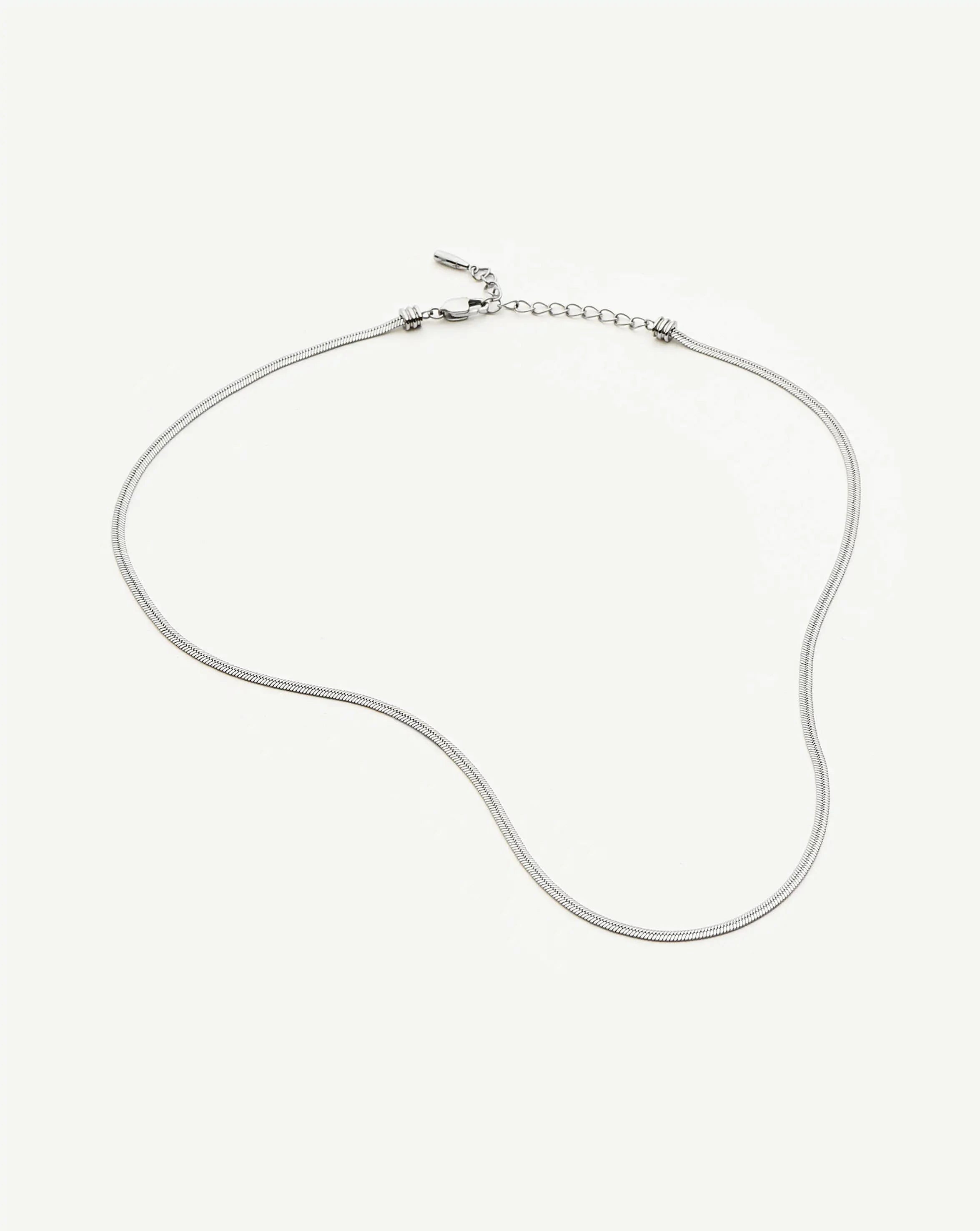 Missoma Thin Snake Chain kaulakoru hopea 45 cm