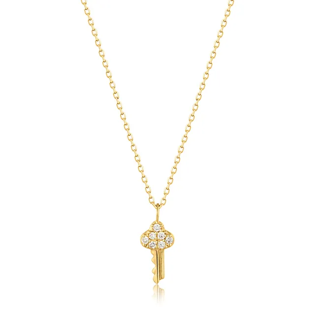 Ania Haie Key kaulakoru 14k kulta timantti 40 cm