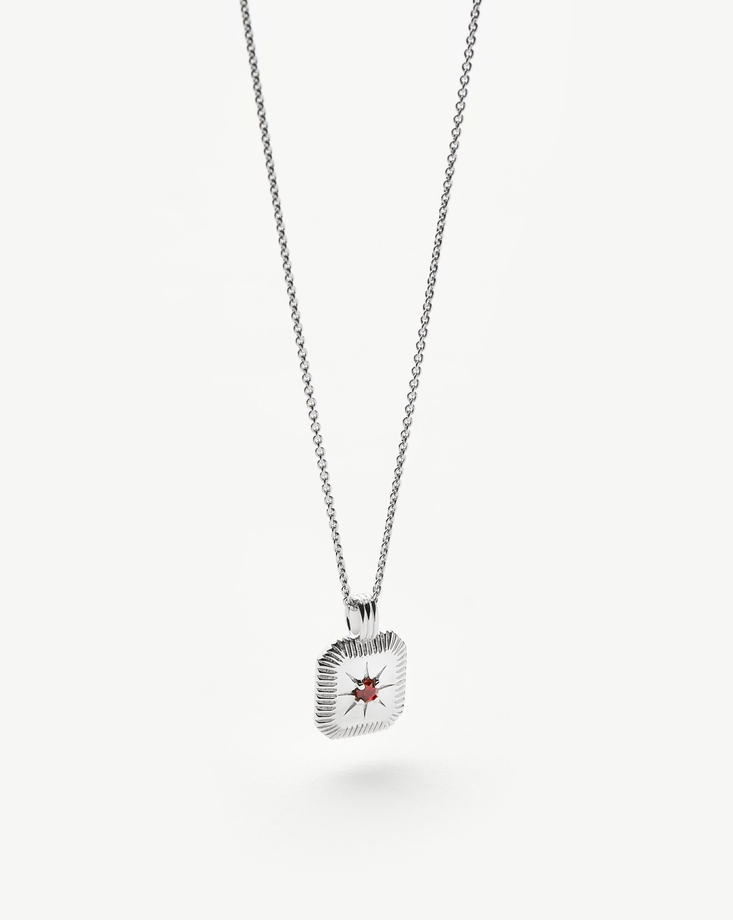 MISSOMA January Birthstone kaulakoru granaatti hopea