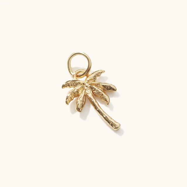 Muru Jewellery Palm Tree riipus kulta pieni palmu