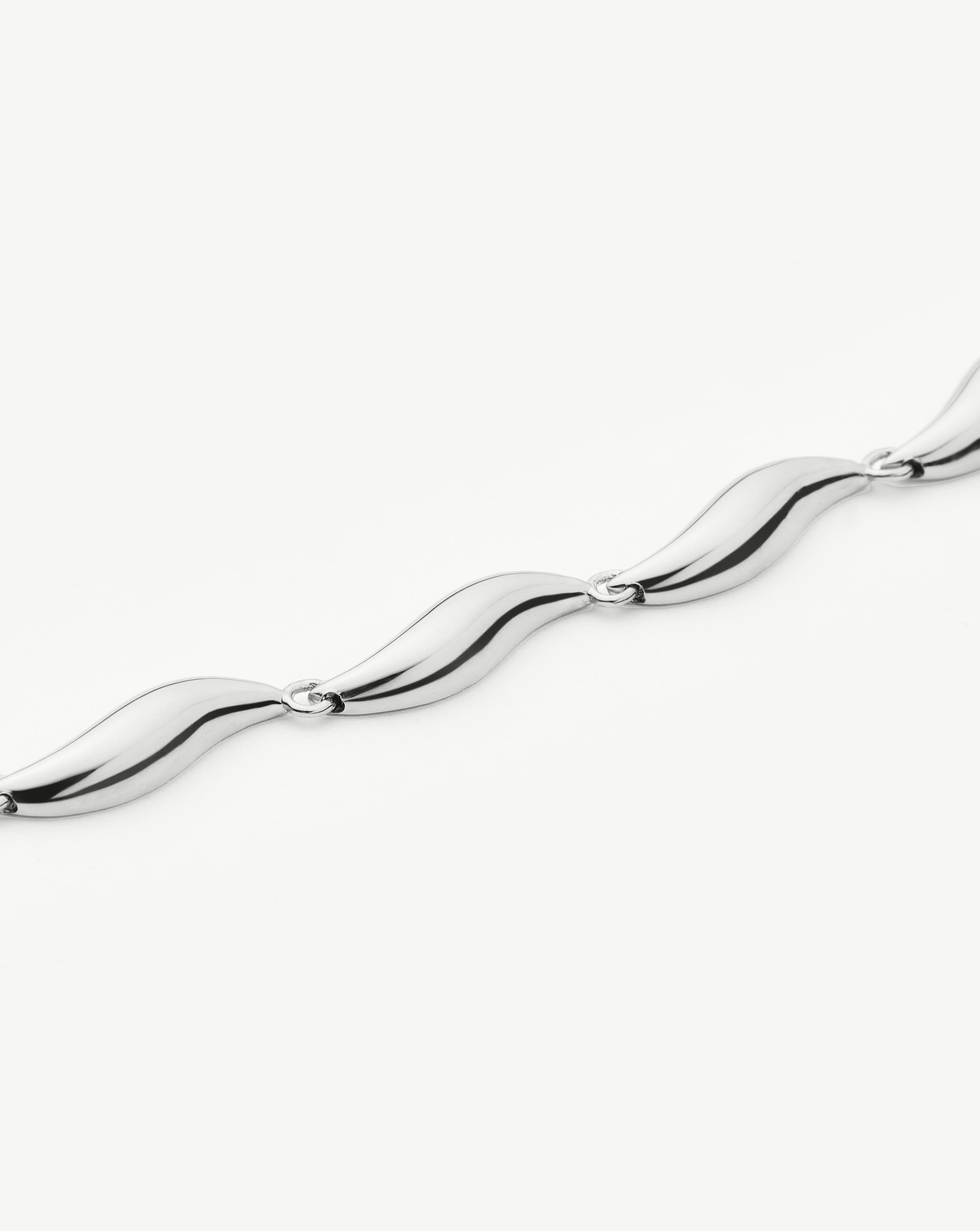 Missoma Savi Signature Link Chain kaulakoru hopeoitu
