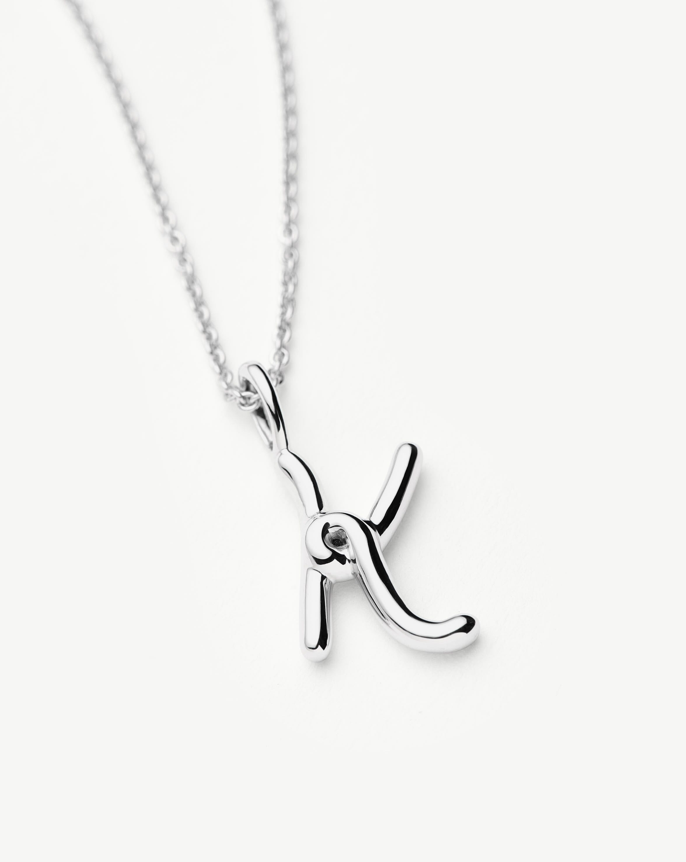 MISSOMA Curly Molten Mini Initial K kaulakoru hopea